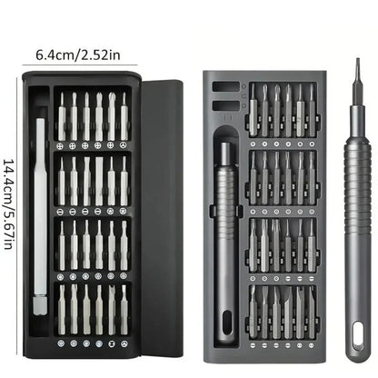 Compact Precision Screwdriver Kit with 48 Bits for Repair and Electronics
