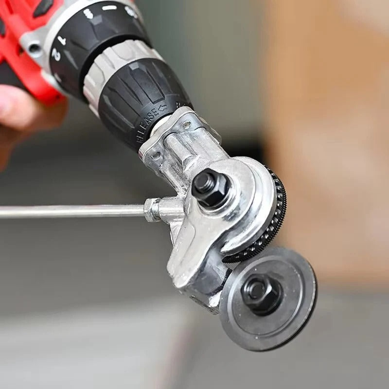 Metal Plate Cutter Drill Attachment For Clean Nibbling