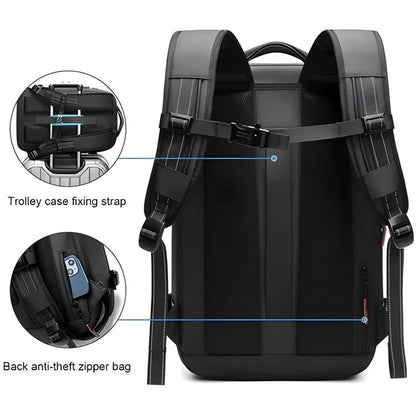 Backpack with Internal Compression System and Structured Design