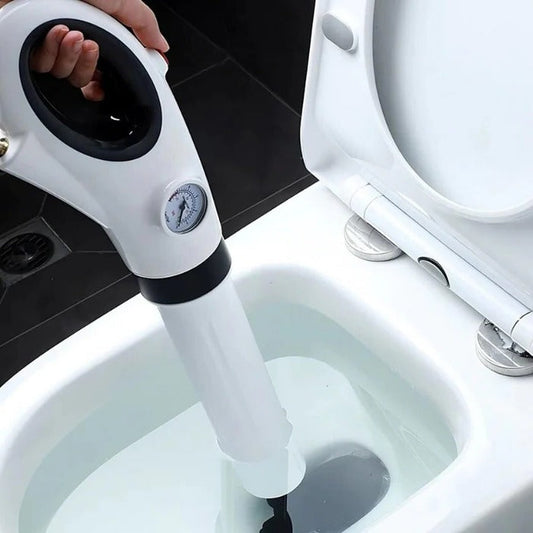 High-Pressure Toilet Plunger and Drain Unblocker