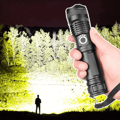Annie’s Fashion Powerful LED Flashlight – 90,000 Lumens Rechargeable Tactical Torch