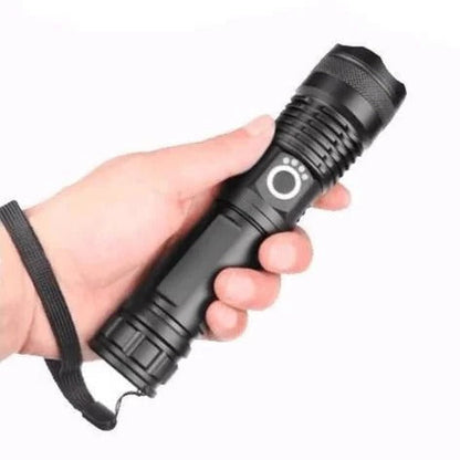 Annie’s Fashion Powerful LED Flashlight – 90,000 Lumens Rechargeable Tactical Torch