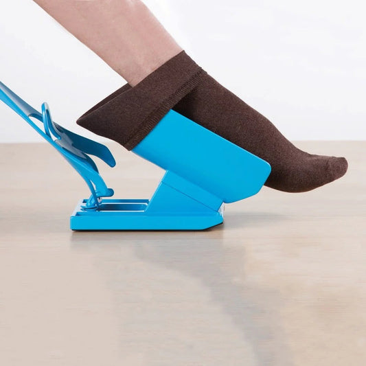 Hands-Free Sock Sliding Aid with Long Handle for Effortless Dressing