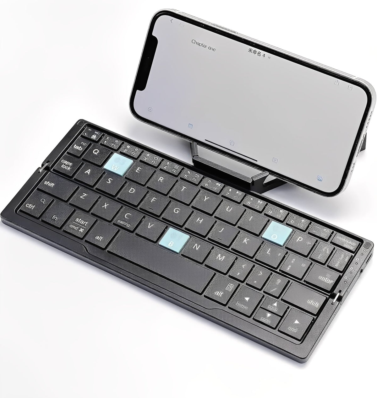 Portable Wireless Foldable Bluetooth Keyboard with Magnetic Stand