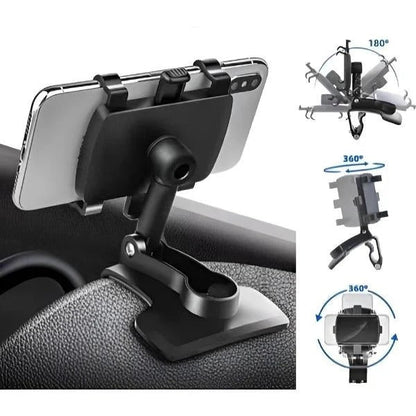Dashboard Car Phone Mount with Support Grip Base