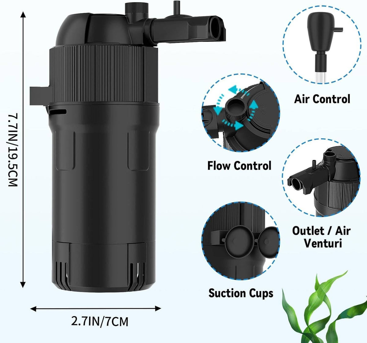 Annie’s Fashion Aquarium Fish Tank Submersible Water Pump