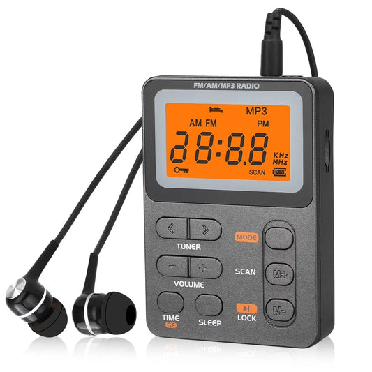 Annie’s Fashion Battery Operated AM/FM Pocket Radio – Strong Signal, Best Reception On-the-Go