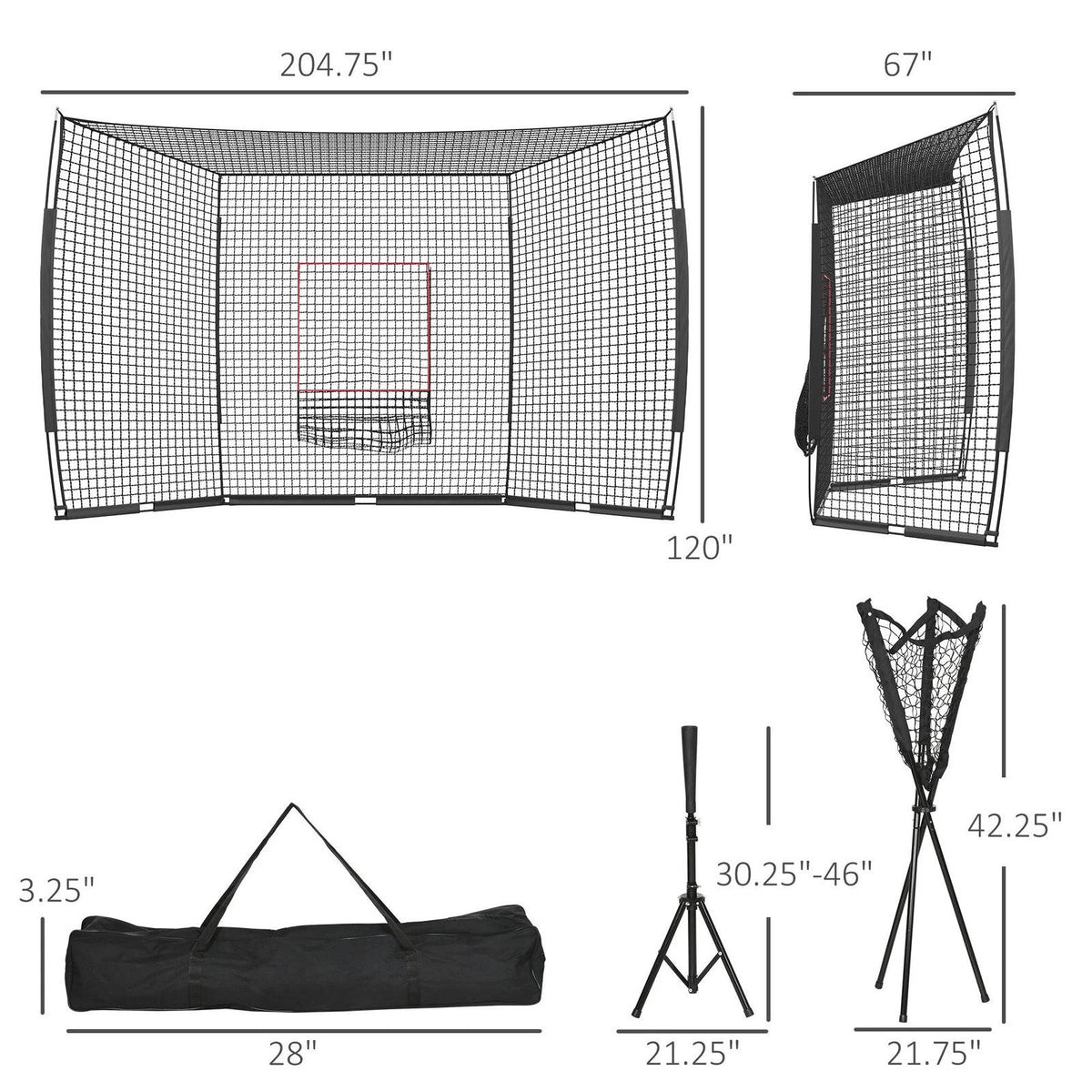 Annie’s Fashion Softball And Baseball Net Set