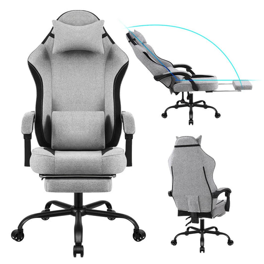 Annie’s Fashion Ergonomic Gaming Chair With Footrest