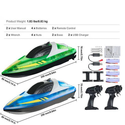 Annie’s Fashion 2pcs Remote Control Boat