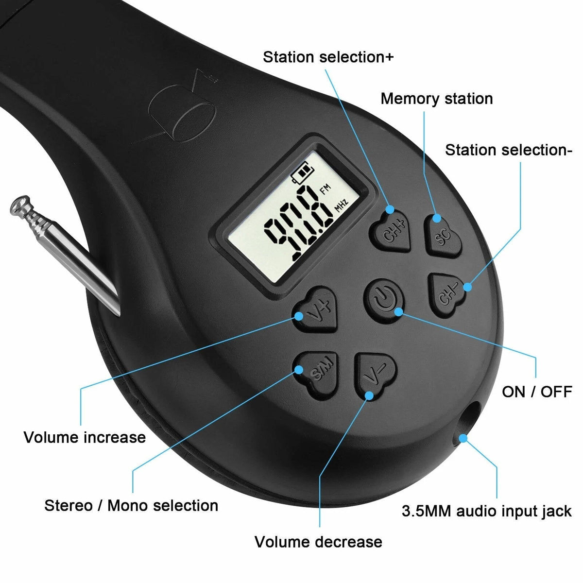 Annie’s Fashion Headphones With FM Radio And Bluetooth