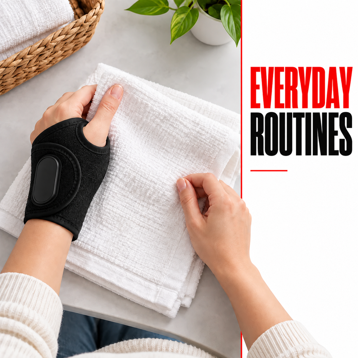 Adjustable Wrist Support Brace with Massage Beads