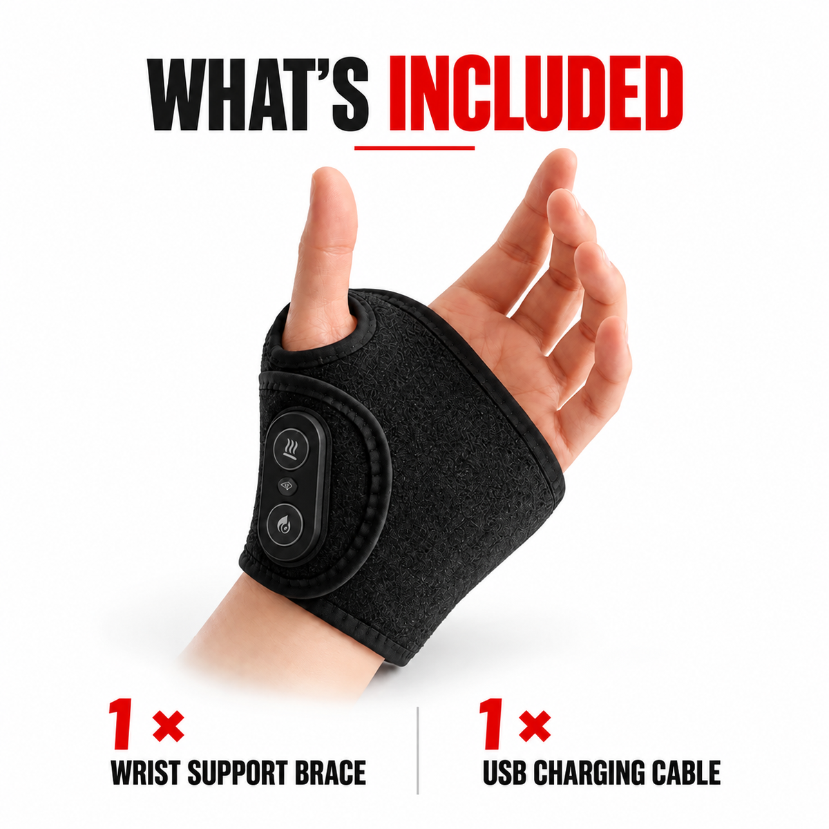Adjustable Wrist Support Brace with Massage Beads
