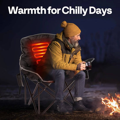 Annie’s Fashion Oversized Heated Camping Chair with Power Bank