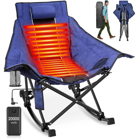 Annie’s Fashion Oversized Heated Rocking Camping Chair