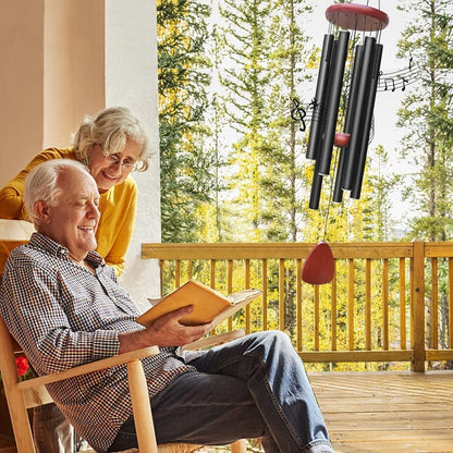 Annie’s Fashion Large Wind Chimes with Deep Tones – Resonant Sound for Patios & Porches