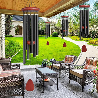 Annie’s Fashion Large Wind Chimes with Deep Tones – Resonant Sound for Patios & Porches