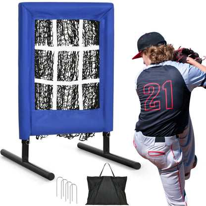 Annie’s Fashion 9 Hole Portable Baseball Pitching Net With Strike Zone