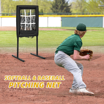 Annie’s Fashion 9 Hole Portable Baseball Pitching Net With Strike Zone