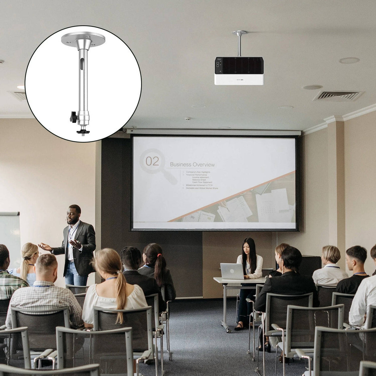 Annie’s Fashion Universal Aluminium Projector Ceiling Mount