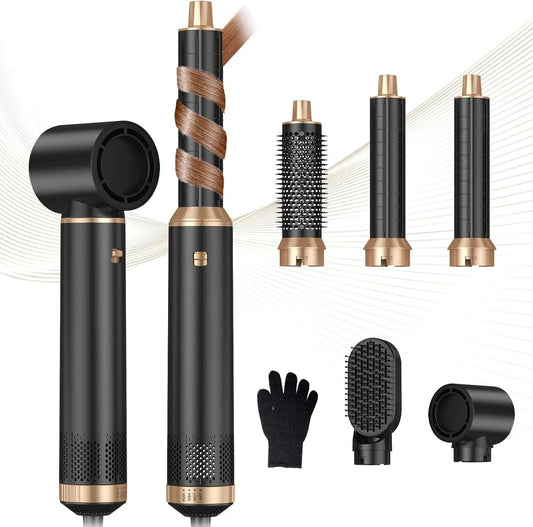 Annie’s Fashion 5 in 1 Blow Dryer Brush with Negative Ion, Hot Air Styler & Curling Wrap