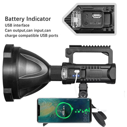 Annie’s Fashion Super Bright LED Searchlight Handheld Flashlight