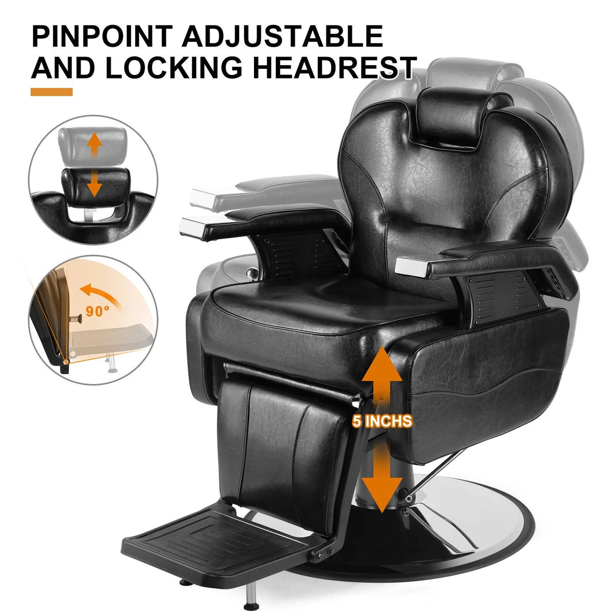 Annie’s Fashion Heavy Duty Stylist Barber Recline Chair