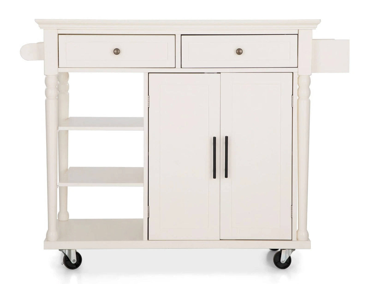 Annie’s Fashion Kitchen Island Kitchen Cart on Wheel with Storage