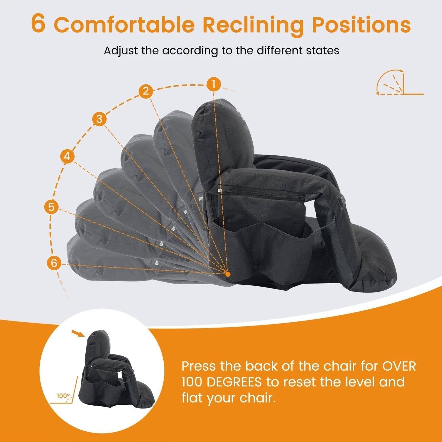 Annie’s Fashion Stadium Seat with Heat & Back Support – Portable Padded Bleacher Cushion Chair