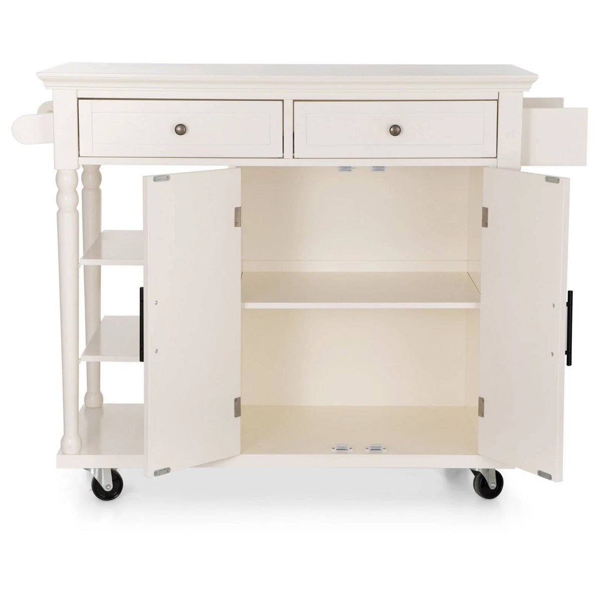 Annie’s Fashion Kitchen Island Kitchen Cart on Wheel with Storage