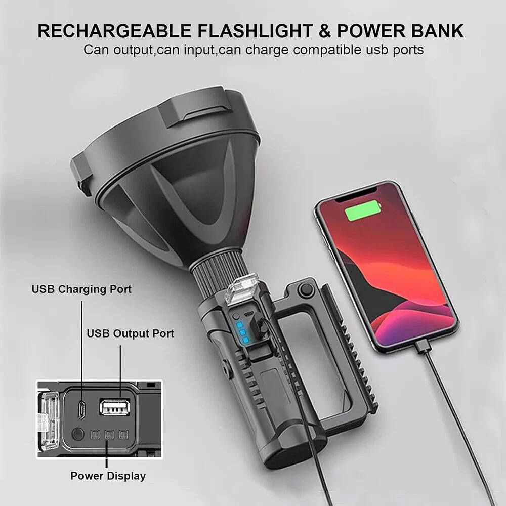Annie’s Fashion Super Bright LED Searchlight Handheld Flashlight