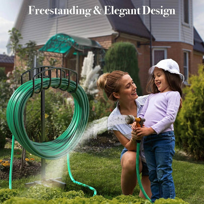Annie’s Fashion Garden Hose Holder Holds 151 feet Hose, Heavy Duty