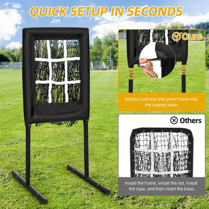 Annie’s Fashion 9 Hole Portable Baseball Pitching Net With Strike Zone