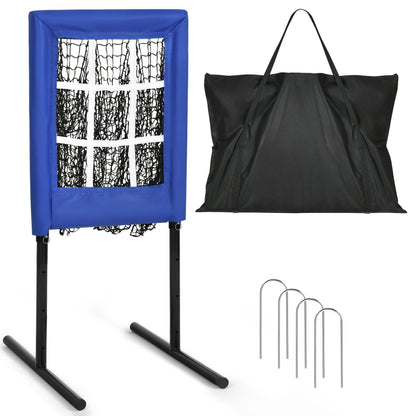 Annie’s Fashion 9 Hole Portable Baseball Pitching Net With Strike Zone