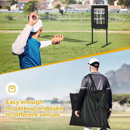 Annie’s Fashion 9 Hole Portable Baseball Pitching Net With Strike Zone