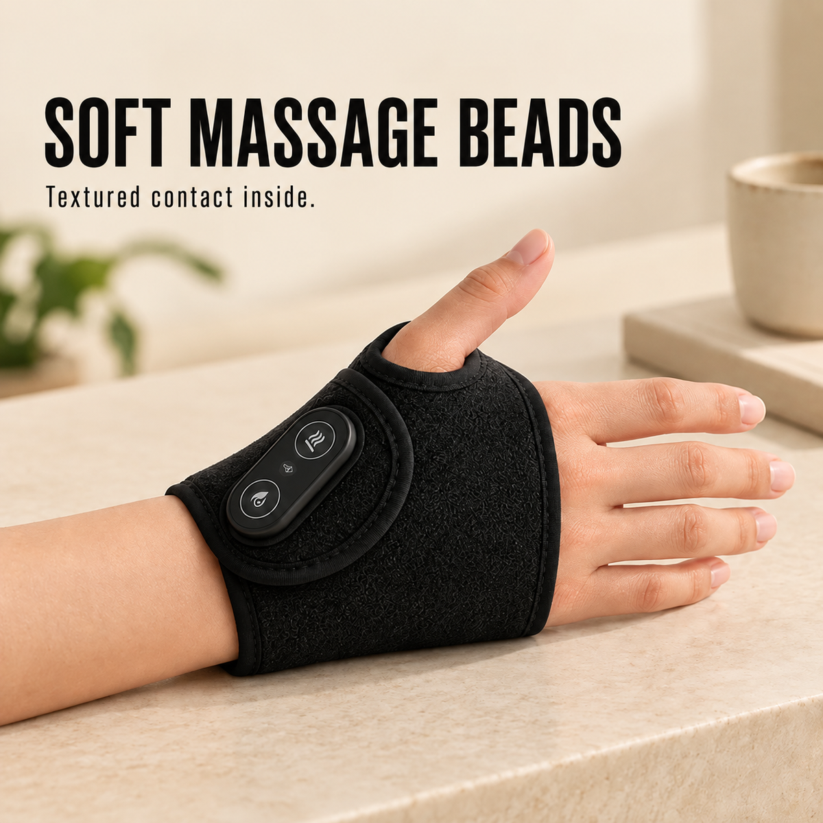 Adjustable Wrist Support Brace with Massage Beads