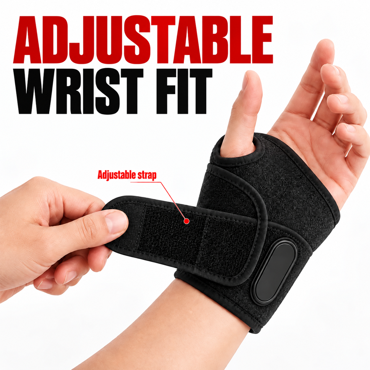 Adjustable Wrist Support Brace with Massage Beads
