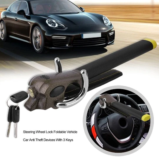 Annie’s Fashion Powerful Car Steering Wheel Lock Bar