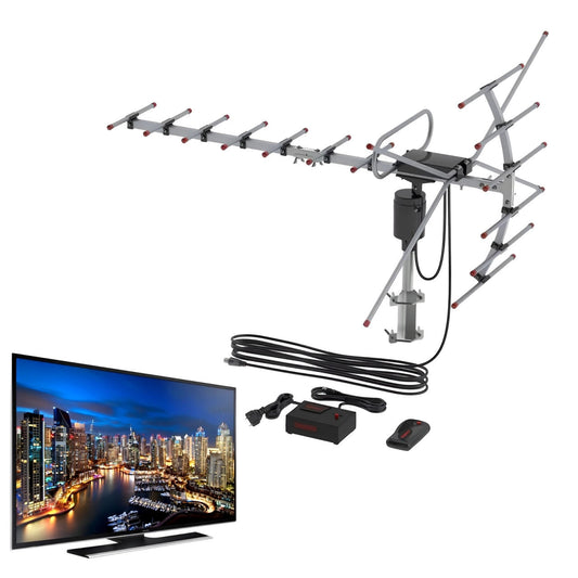Annie’s Fashion 900 Mile Outdoor HDTV Antenna – Digital HD TV Antenna for Free Local Channels