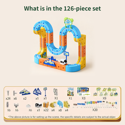 Magnetic Monorail Train Building Set
