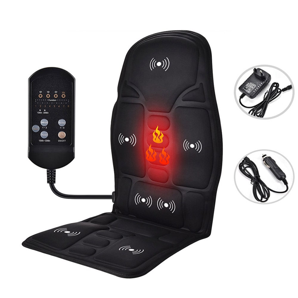 Electric Massage Mat for a Chair with Heating and Vibration for Car or Bed