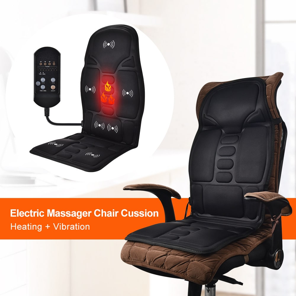 Electric Massage Mat for a Chair with Heating and Vibration for Car or Bed