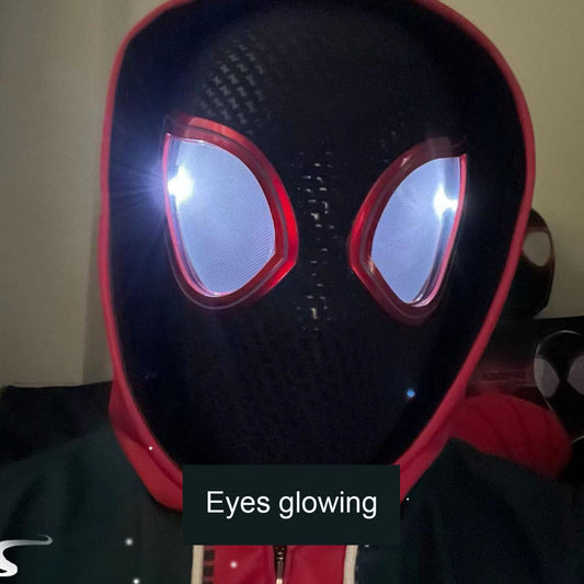 LED Superhero Cosplay Mask with Ring Remote Control