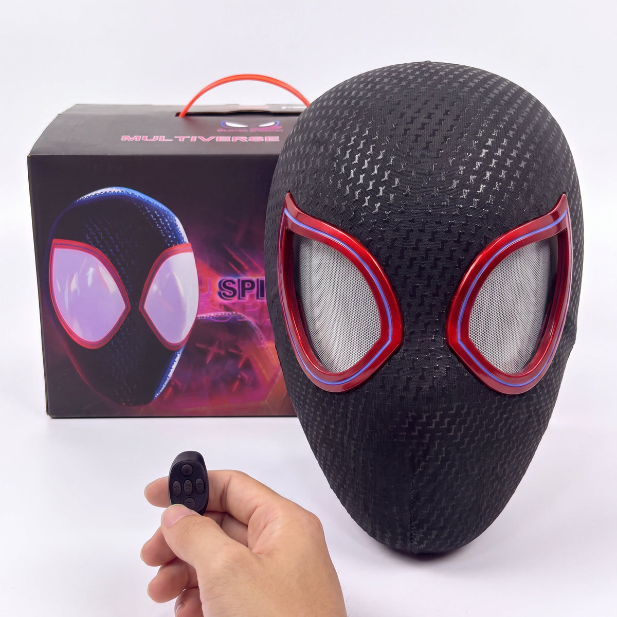 Remote-Controlled Superhero Cosplay Mask