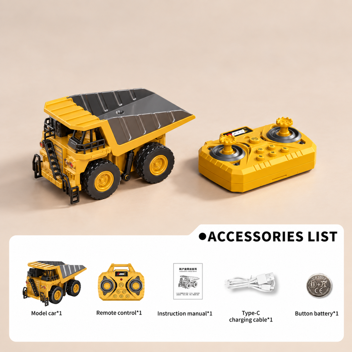 Mini Remote Control Construction Vehicles