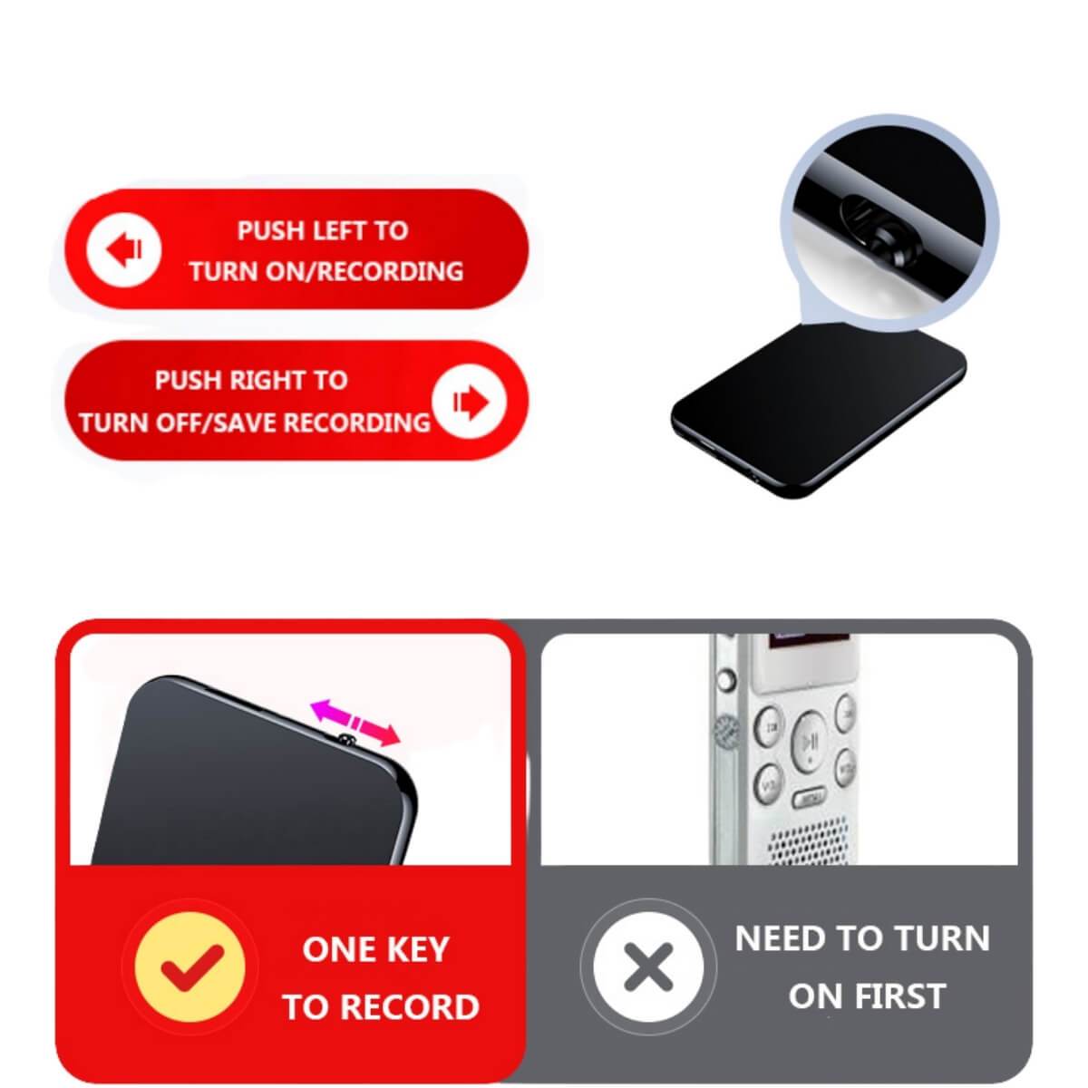 Annie’s Fashion Mini Voice Activated Recorder