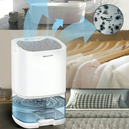 Portable Air Dehumidifier with a Water Tank for Removing Moisture from Walls at Home