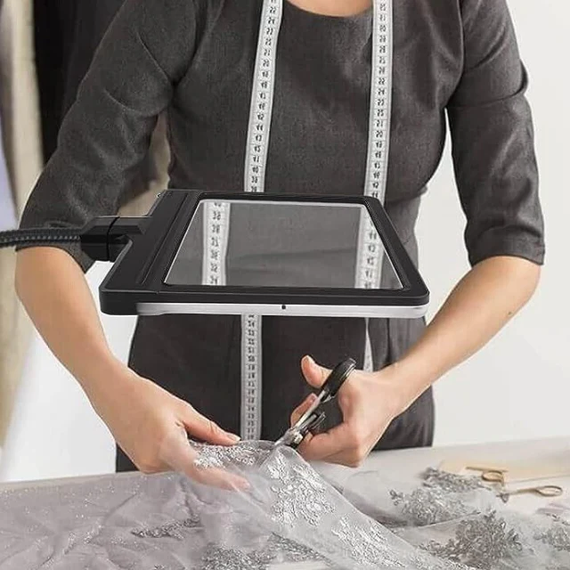 Annie’s Fashion 5X Magnifying Floor Lamp – Full-Page LED Light for Reading, Hobbies & Crafts