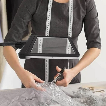 Annie’s Fashion 5X Magnifying Floor Lamp – Full-Page LED Light for Reading, Hobbies & Crafts