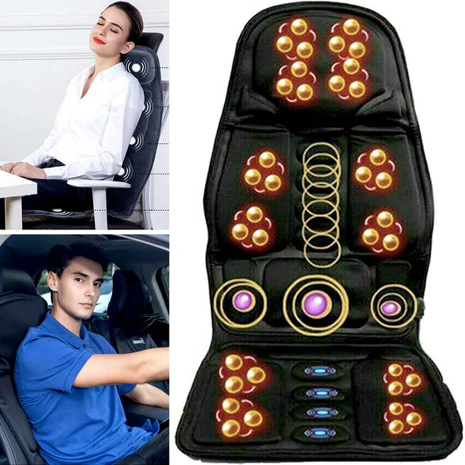 Annie’s Fashion Premium Heated Massage Chair – Back & Neck Cushion with Full-Body Support